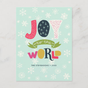 Joy to the World Holiday Postcard