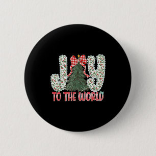 Joy To The World Jesus Christian Christmas Xmas Tr 6 Cm Round Badge