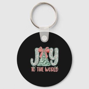 Joy To The World Jesus Christian Christmas Xmas Tr Key Ring