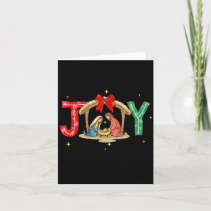 Joy To The World Jesus Christian Nativity Scence C Card