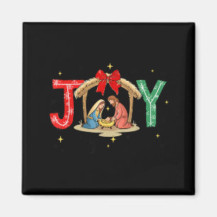 Joy To The World Jesus Christian Nativity Scence C Magnet