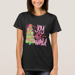 Joy To The World Jesus Christian Xmas Tree Holiday T-Shirt