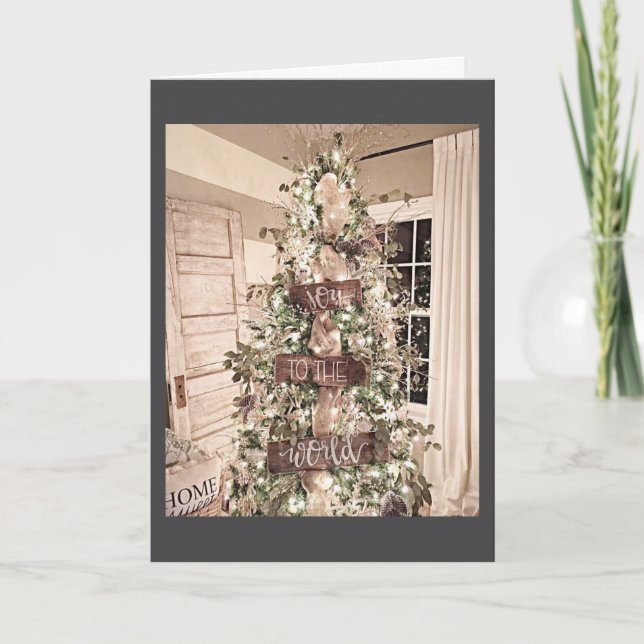 **JOY TO THE WORLD/JOY TO YOU** HOLIDAY CARD (Front)
