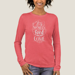 Joy to the World Lord Religious Christmas Chalk Tri-Blend Shirt