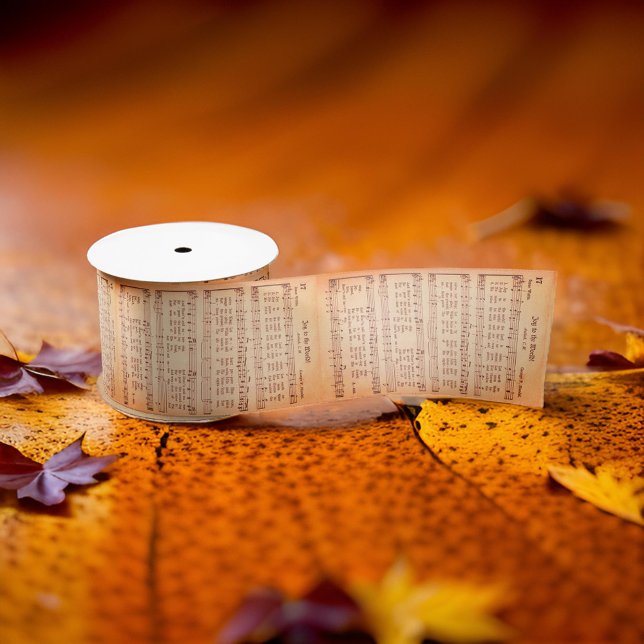 "Joy To The World" Music Christmas Satin Ribbon (Creator Uploaded)