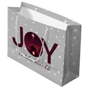 Joy to the World nativity Large Gift Bag
