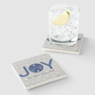 Joy to the World nativity  Stone Coaster