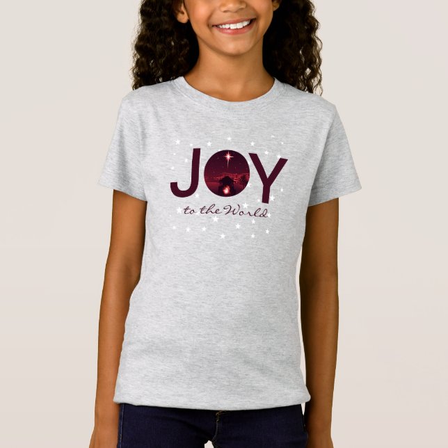 Joy to the World nativity  T-Shirt (Front)