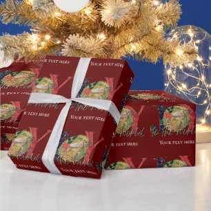 Joy To The World Nativity Wrapping Paper