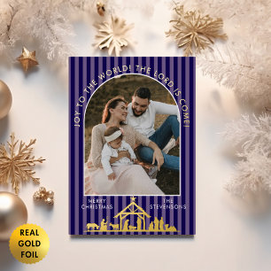 Joy To The World Navy Nativity Christmas Photo