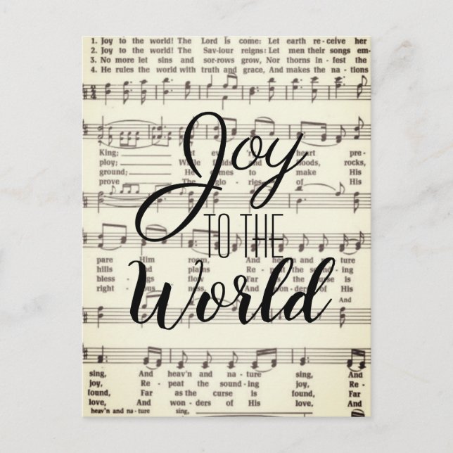 Joy to the World Postcard (Front)