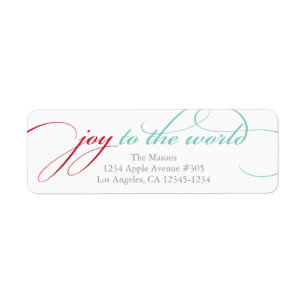Joy To The World Red/Light Blue