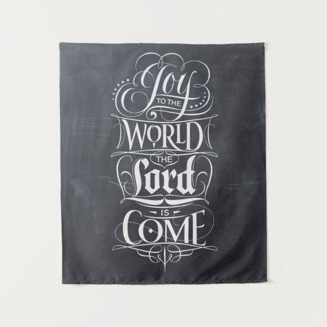 Joy to the World Religious Christmas Christian Tapestry (Front)