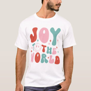 Joy To The World Retro Christmas T-Shirt