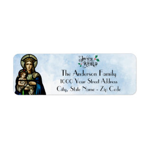 Joy To The World Return Address Label