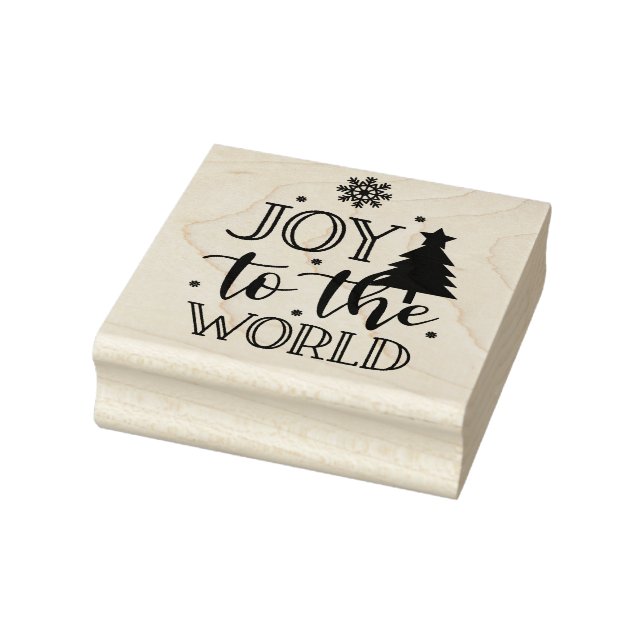 Joy to the World Rubber Stamp (Stamp)