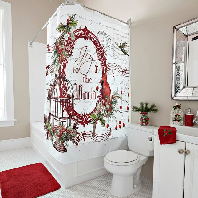 Joy to the World Shower Curtain (Creator Uploaded)