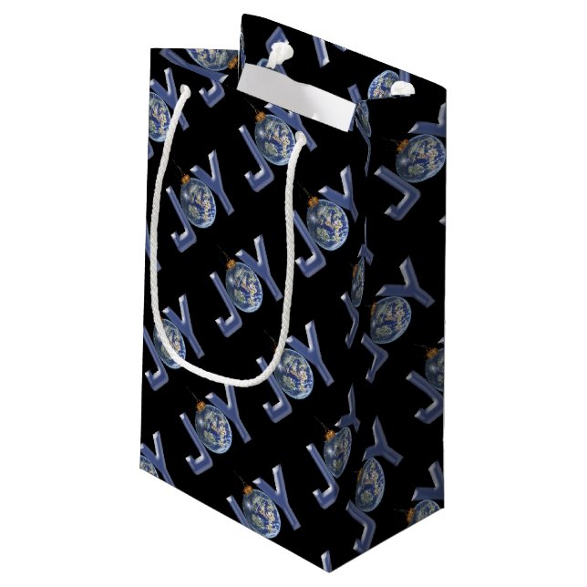 Joy to the World Small Gift Bag (Back Angled)