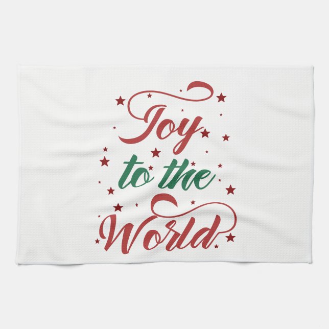 joy to the world tea towel (Horizontal)