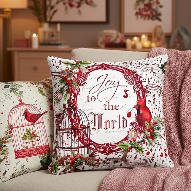Joy to the world throw pillow (Creator Uploaded)