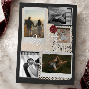 Joy to the World Travel Collage Family Photo