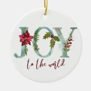 Joy to the world tree ornament