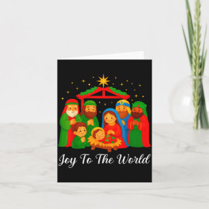 Joy To The World Ugly Christmas Sweater Xmas Squad Card