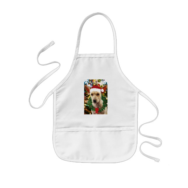 Joy to thee Puppy Kids Apron (Front)