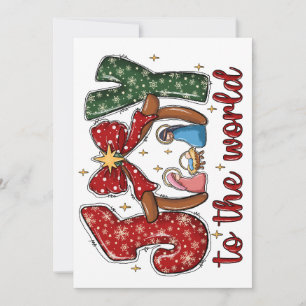 Joy To World Christmas Greeting Card
