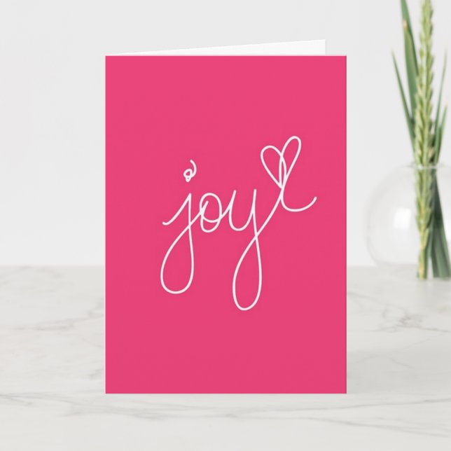 "JOY" TO YOU ON "YOUR BIRTHDAY" CARD (Front)