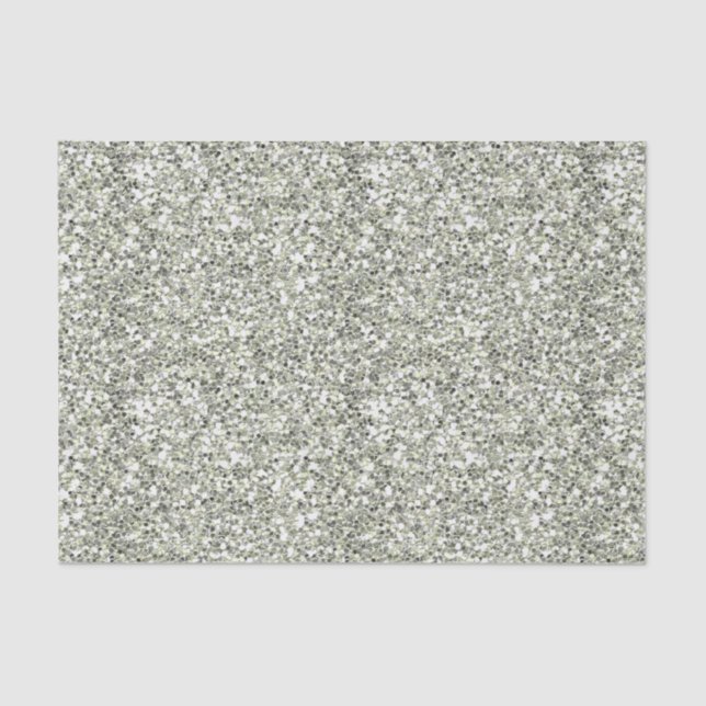 Joy White Sparkle Tissue Paper (Front)