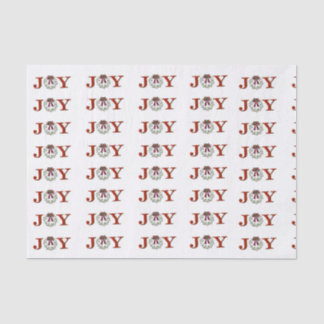 Joy With Wreath Tissue Paper