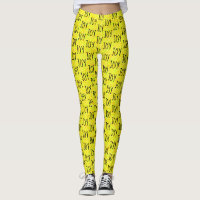 JOY Word Pattern Design Bright Yellow