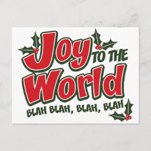 Joy World Blah Blah Postcard