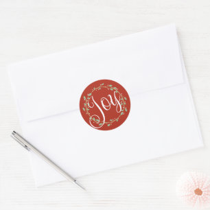 Joy Wreath Envelope Seal