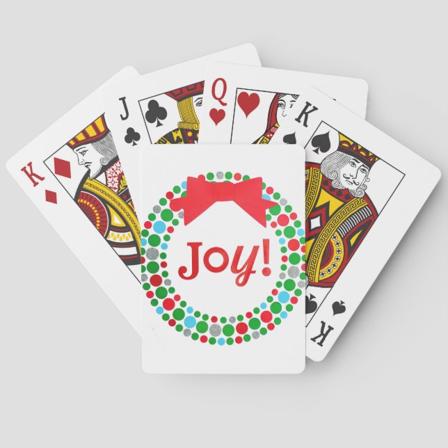 Joy Wreath Playing Cards (Back)