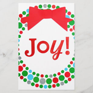 Joy Wreath Stationery