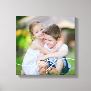 JOY Writing Custom Photo Canvas