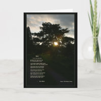 Joyce Kilmer poem Trees 5x7 folded note card