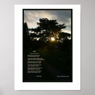 Joyce Kilmer poem Trees 8 1/2.5 x 11 Poster