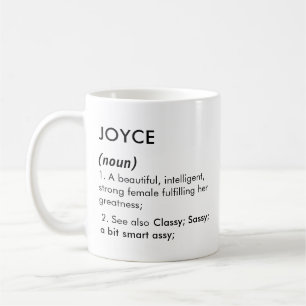 Joyce name, Editable name, Custom name Coffee Mug