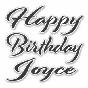 Joyce Name Vorname black Sticker Geburtstag