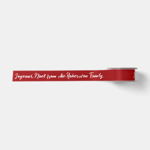 Joyeax Noel Personalised Christmas Holiday Red Satin Ribbon
