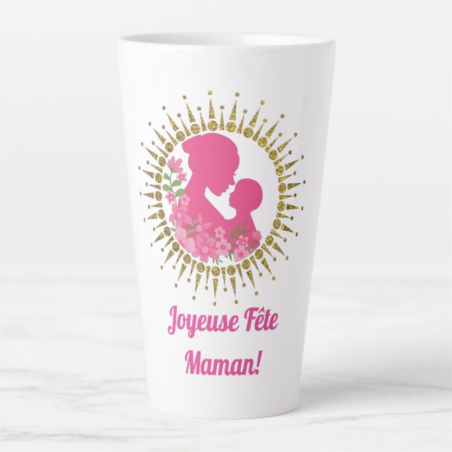 Joyeuse Fête Maman  Latte Mug (Front)
