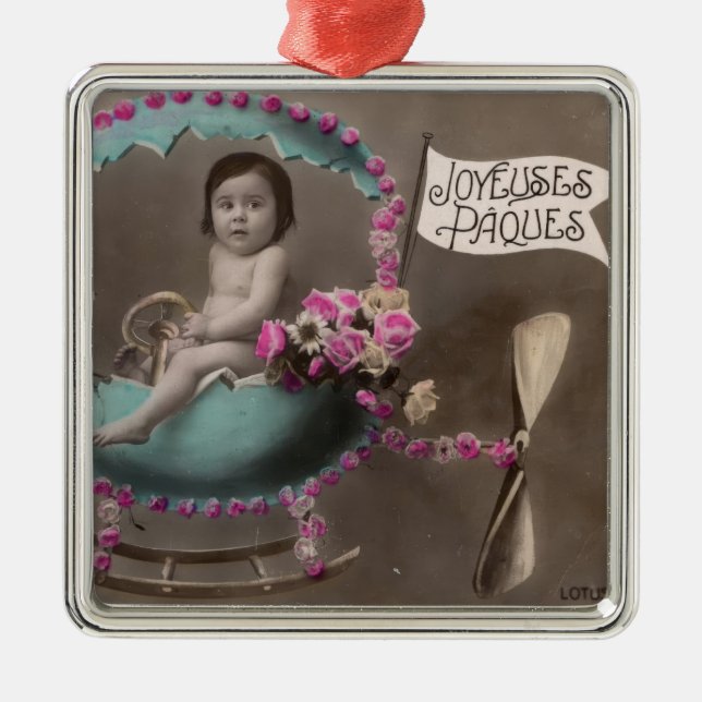 Joyeuse Paques Metal Tree Decoration (Front)