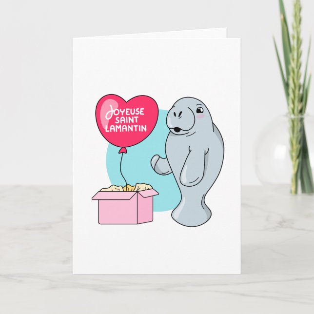 Joyeuse Saint Lamantin Card (Front)