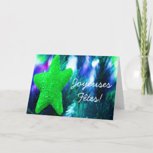 Joyeuses Fêtes et bonne année Green Star II Holiday Card
