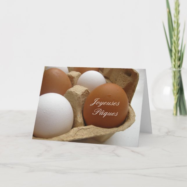 Joyeuses Pâques French Happy Easter Holiday Card (Front)