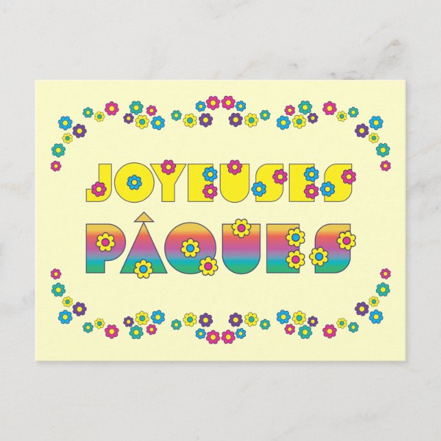 Joyeuses Pâques Postcard (Front)