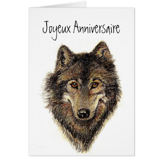 Joyeux Anniversaire Wolf Wolves Wild Nature Zazzle Co Nz